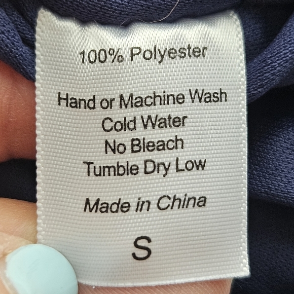 Lucy In The Sky Glitter Talia Front Twist Dress in Navy Size Small - Picture 12 of 12